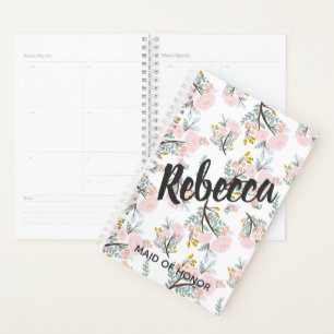 Floral Bridesmaid Blush Pink Wedding Planner