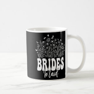 Floral Bridesmaid Bride Bridal Tee Wildflower Grap Coffee Mug