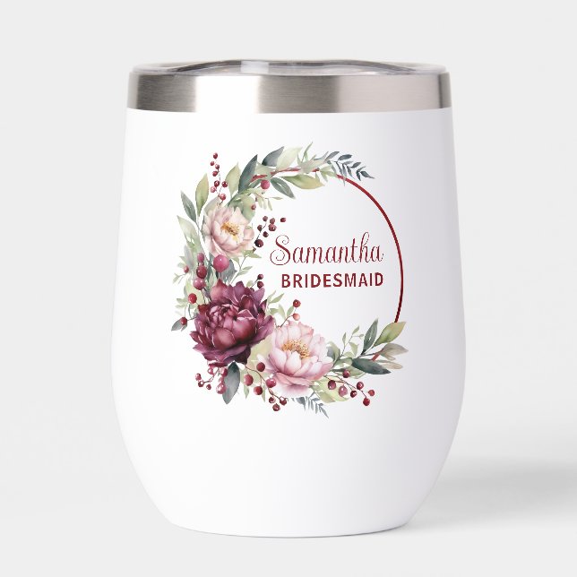 Floral Bridesmaid favour gift (Back)