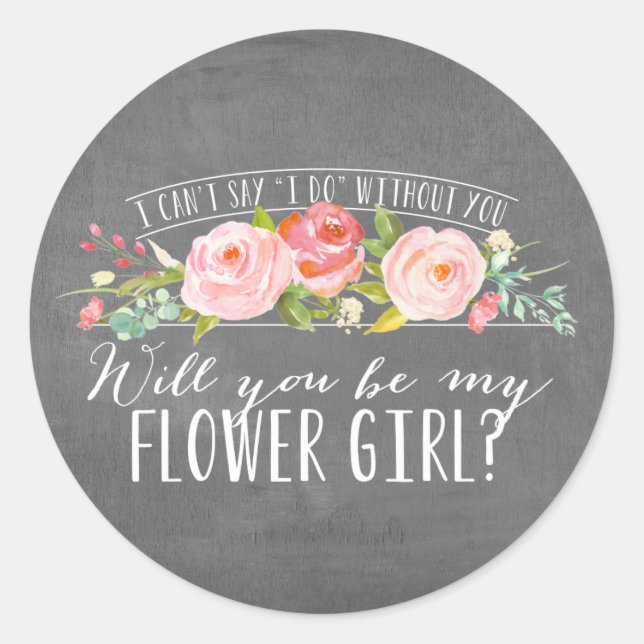 Floral | Bridesmaid Stickers (Front)