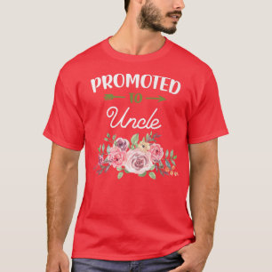 Floral Brother Promoted Uncle Pregnancy Reveal Bab T-Shirt