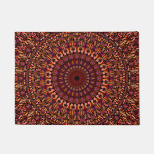 Floral Brown Mandala Design-48566 Doormat
