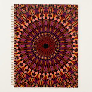 Floral Brown Mandala Design-48566 Planner