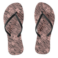Floral, brown, tiger pattern