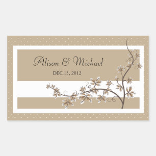 Floral Brown -Wedding Seal