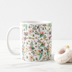 Floral Bumblebee Mug