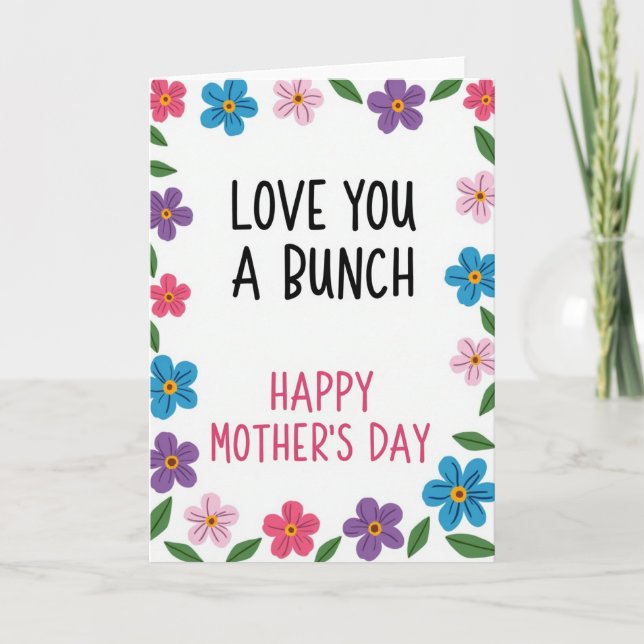 Floral Bunch Mothers Day Card (Front)