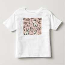 Floral Bunny Doodle T-Shirt | Cute & Cosy Spring D