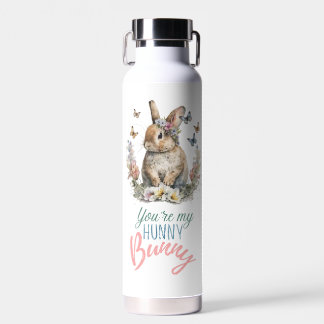 Floral Bunny Water Bottle