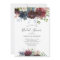 Floral Burgundy And Navy Blue Bridal Shower