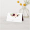 Floral Burgundy Blush Greenery Elegant Place Card