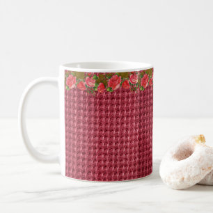 Floral Burgundy Mug