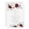 Floral Burgundy White Greenery Elegant Wedding