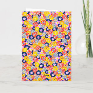 Floral burst card
