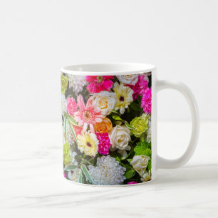 Floral Burst - Vibrant Garden Mug. Coffee Mug