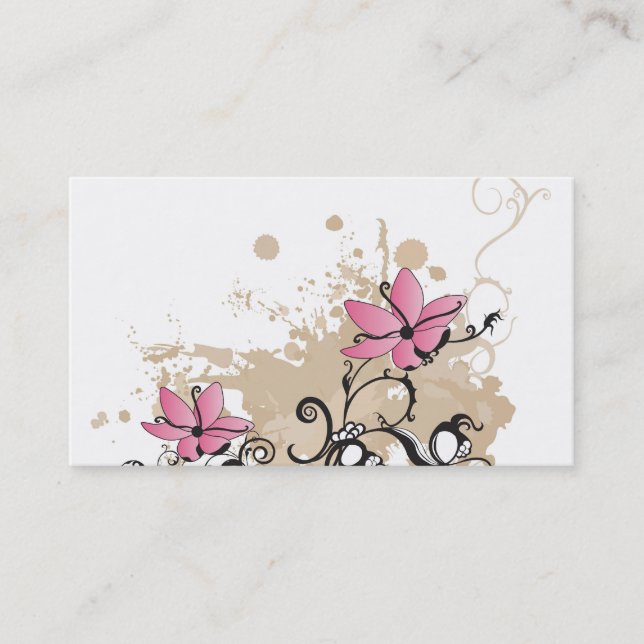 Floral Business Card (Front)
