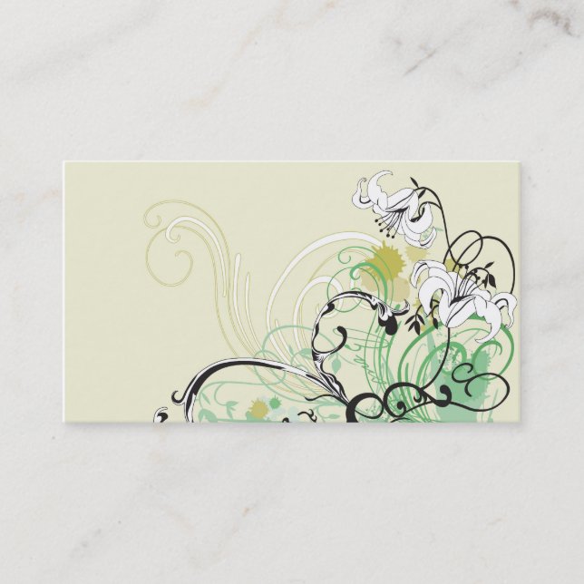Floral Business Card (Front)