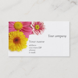 Floral business card