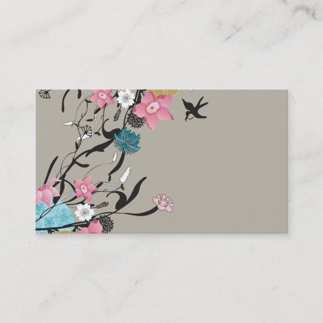 Floral Business Card (Front)