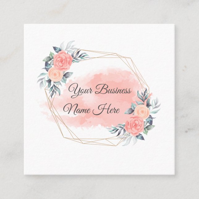 floral business card (Front)