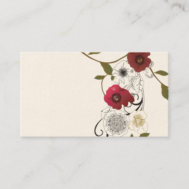 Floral Business Card (Front)
