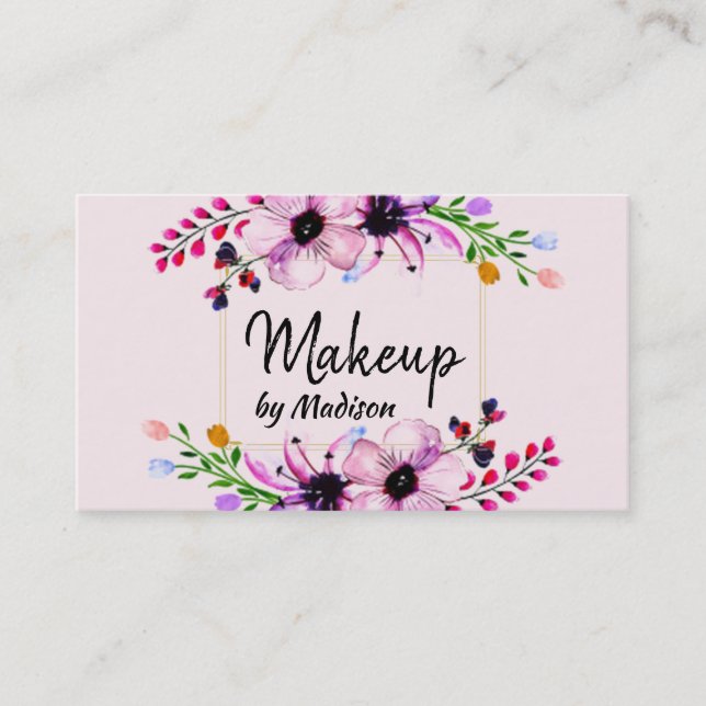 Floral Business Card (Front)