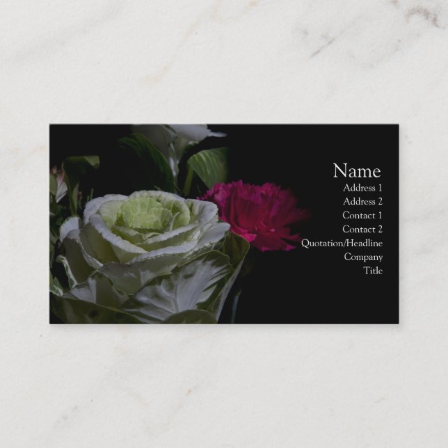 Floral Business Card (Front)