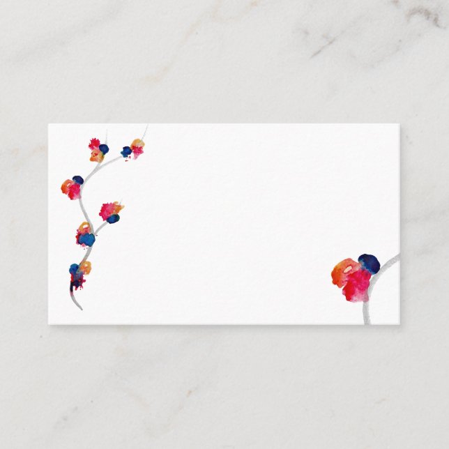 Floral business card (Front)