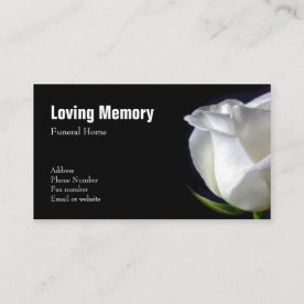 funeral home business card wild west funeral home business card wild west