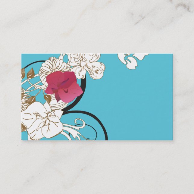 Floral Business Card (Front)