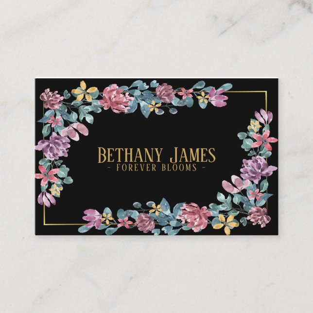 Floral - Business Card (Front)