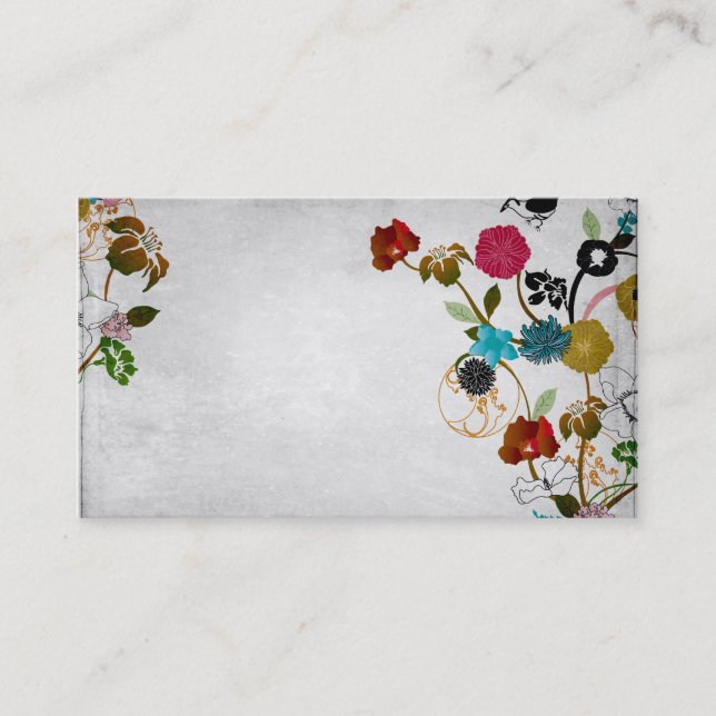Floral Business Card (Front)