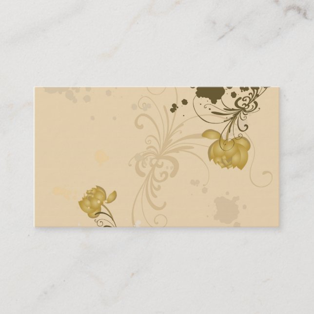 Floral Business Card (Front)