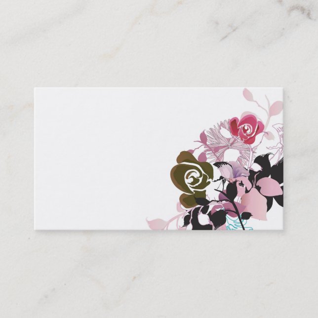 Floral Business Card (Front)