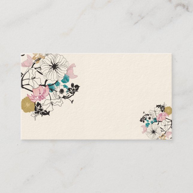 Floral Business Card (Front)