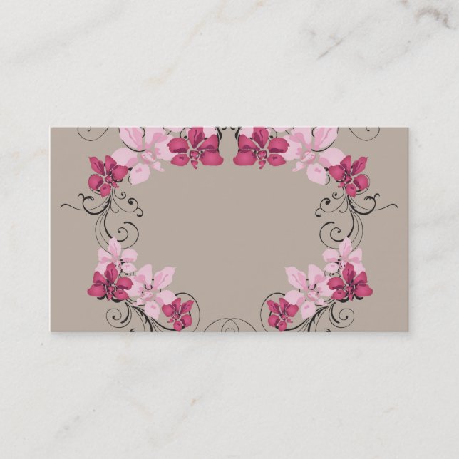 Floral Business Card (Front)