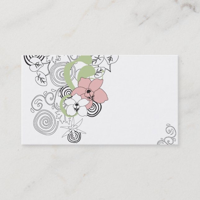 Floral Business Card (Front)