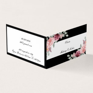 floral business card