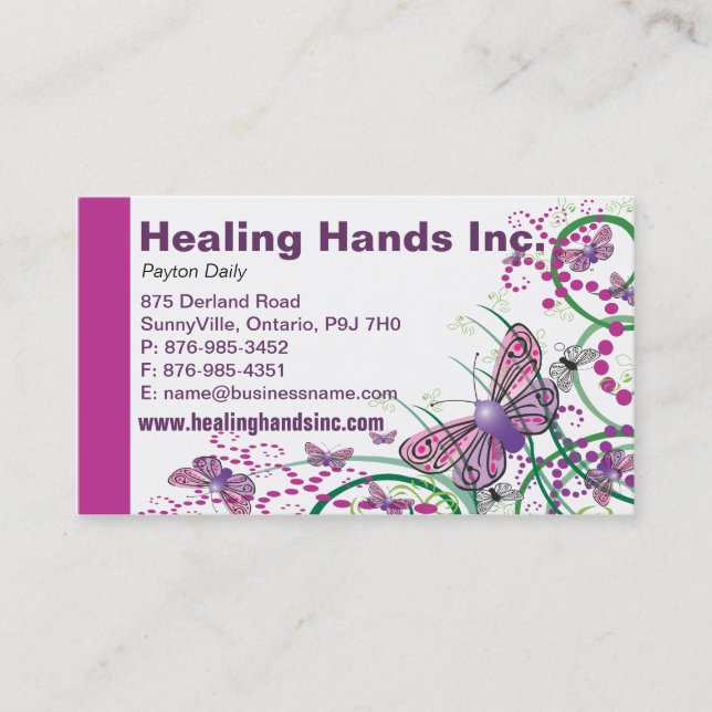 Floral Business Card Design-1 (Front)