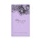Floral Business Card Linen Black Purple