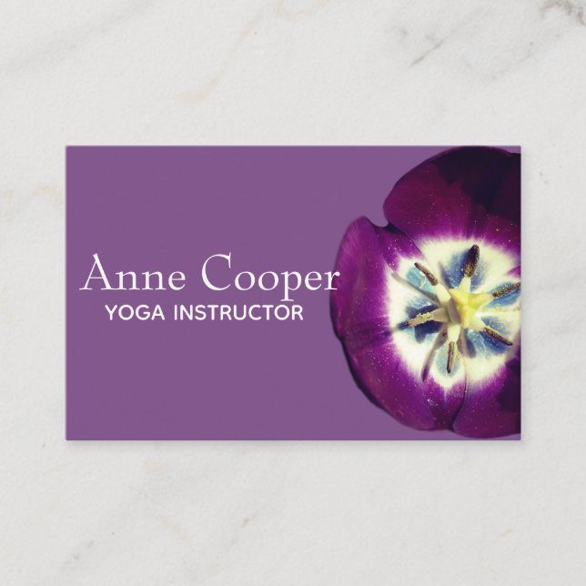 Floral Business Card, Size, Custom text Business Card (Front)