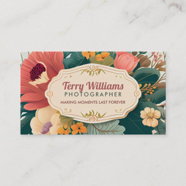Floral business cards (Front)