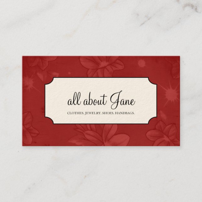 Floral Business Cards (Front)