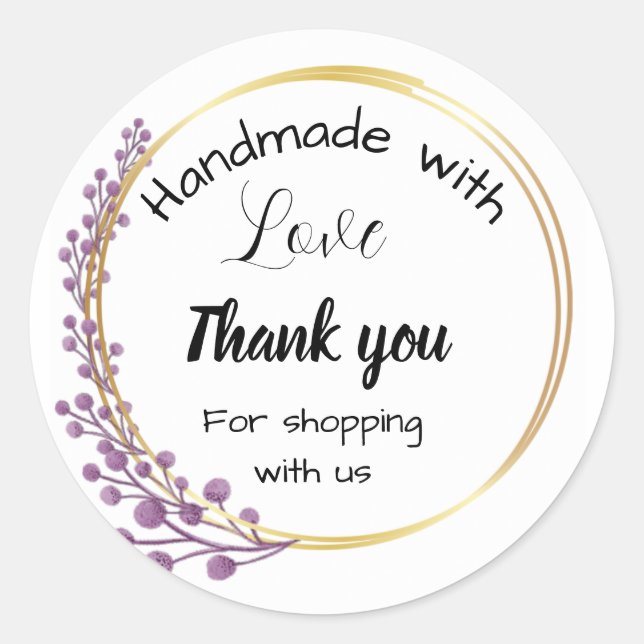 Floral Business stickers  (Front)