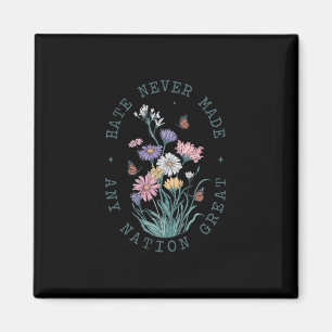 Floral Butterflies Democrat President Liberal Magnet