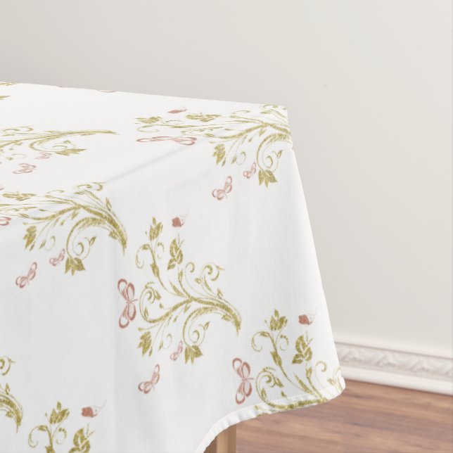 Floral Butterflies Tablecloth (In Situ)