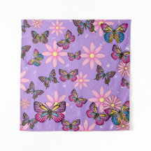 Floral Butterflies Tapestry – Nature Wall art