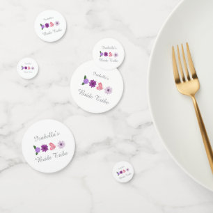 Floral Butterfly Bride Tribe, Bridal Shower Party Confetti