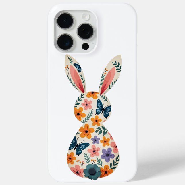 Floral Butterfly Bunny Phone Case  (Back)