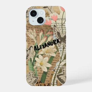 Floral & Butterfly Collage Phone Case